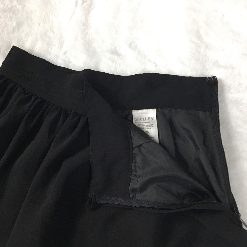 Black H&M ruffled chiffon skirt - Picture 5 of 8
